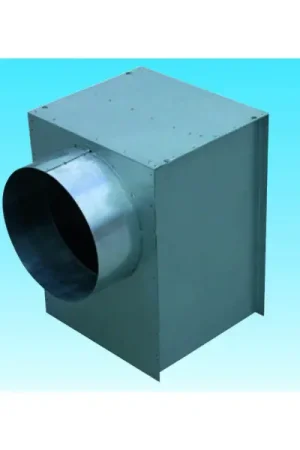 Plénum à sortie circulaire arrière pour diffuseur série DPC, raccord D 400 mm. (PLENUM DPC 525) Nouveauté