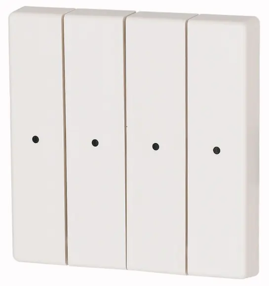 Bouton à bascule, quadruple, avec led, blanc (CWIZ-04/01-LED) Meilleur Choix
