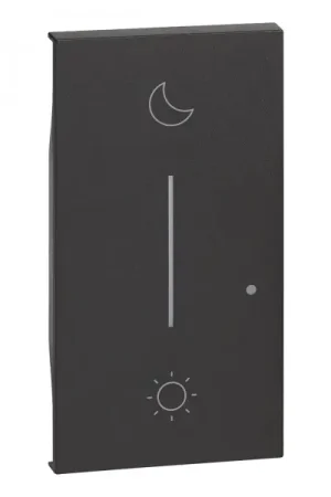 Achat Immédiat Enjoliveur 2 Modules Noir Mat pour Commande Lever/Coucher Living Now With Netatmo