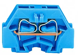 Borne modulaire 2c / 1,5 mm² / bleu / bride de fixation Authentique
