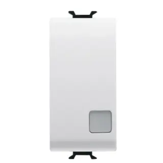 Two-way switch 1p 250v ac - 16ax illuminable - with replaceable neutral lens - 1 module - satin white - chorus Meilleur Choix